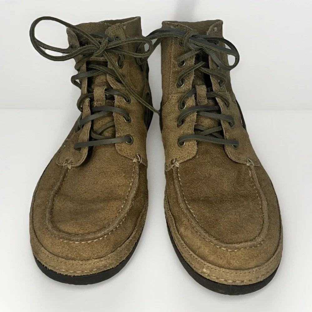 UGG Bayne Boots Mens 10 Tan Suede Leather Chukka Lace-Up Casual Vibram Sole Shoe